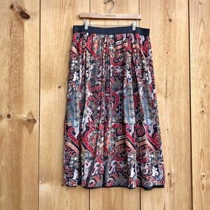 Peruvian Connection Long Lightweight Floral Skirt Sz XL